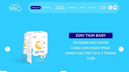 Theme WordPress - Cửa hàng sữa Soki Tium