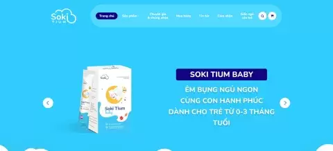 Theme bán sữa Soki Tium - Short screen