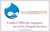 Enable CORS for responses served by Drupal