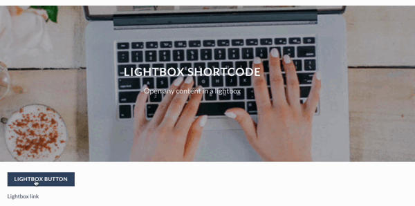 Lightbox shortcode Example