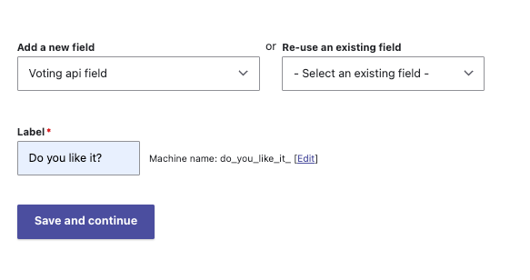 Tạo field Voting Trong Commerce Drupal