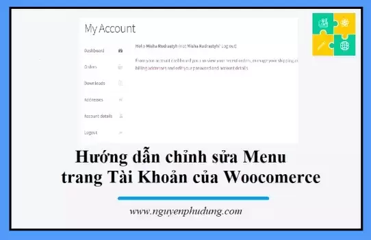 Chỉnh sửa Menu trang My Account của WooCommerce