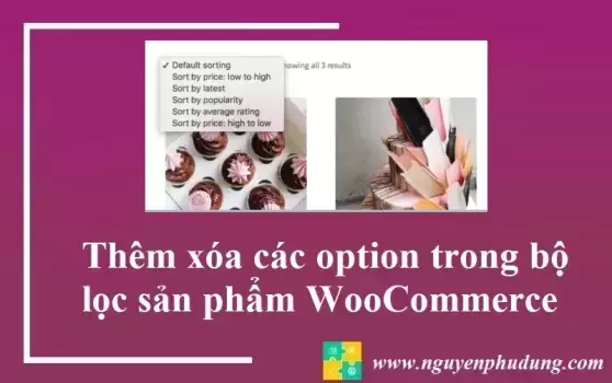 hủ thuật WP - Thêm xóa sửa các option trong book lọc sản phẩm WooCommerce