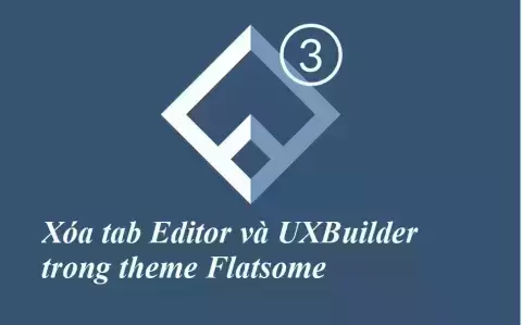 Xóa tab Editor và UXBuilder trong theme Flatsome
