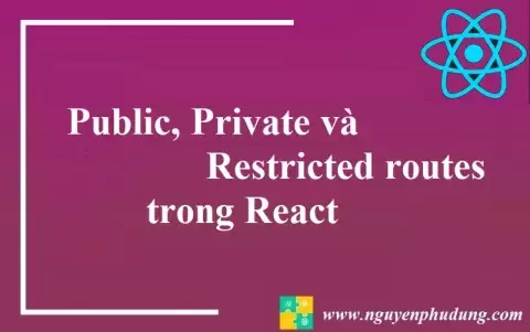 Public, Private và Restricted routes trong React