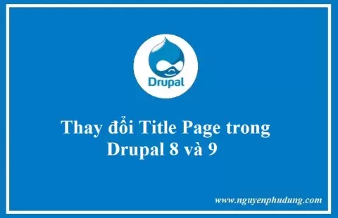 Hướng dẫn thay đổi title page trong drupal 8 và 9