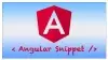 angular snippet code