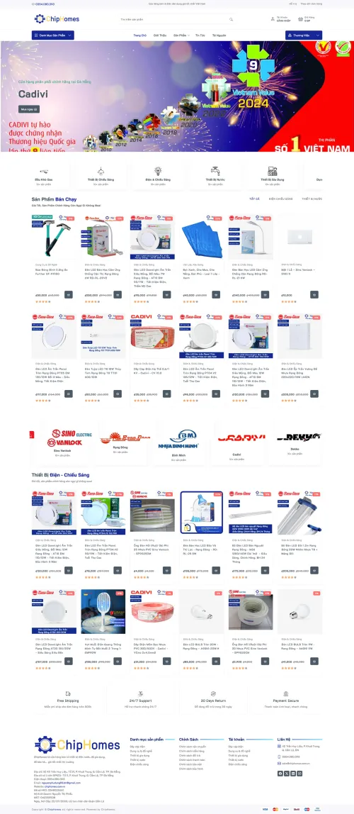 Full screenshot website ChipHomes